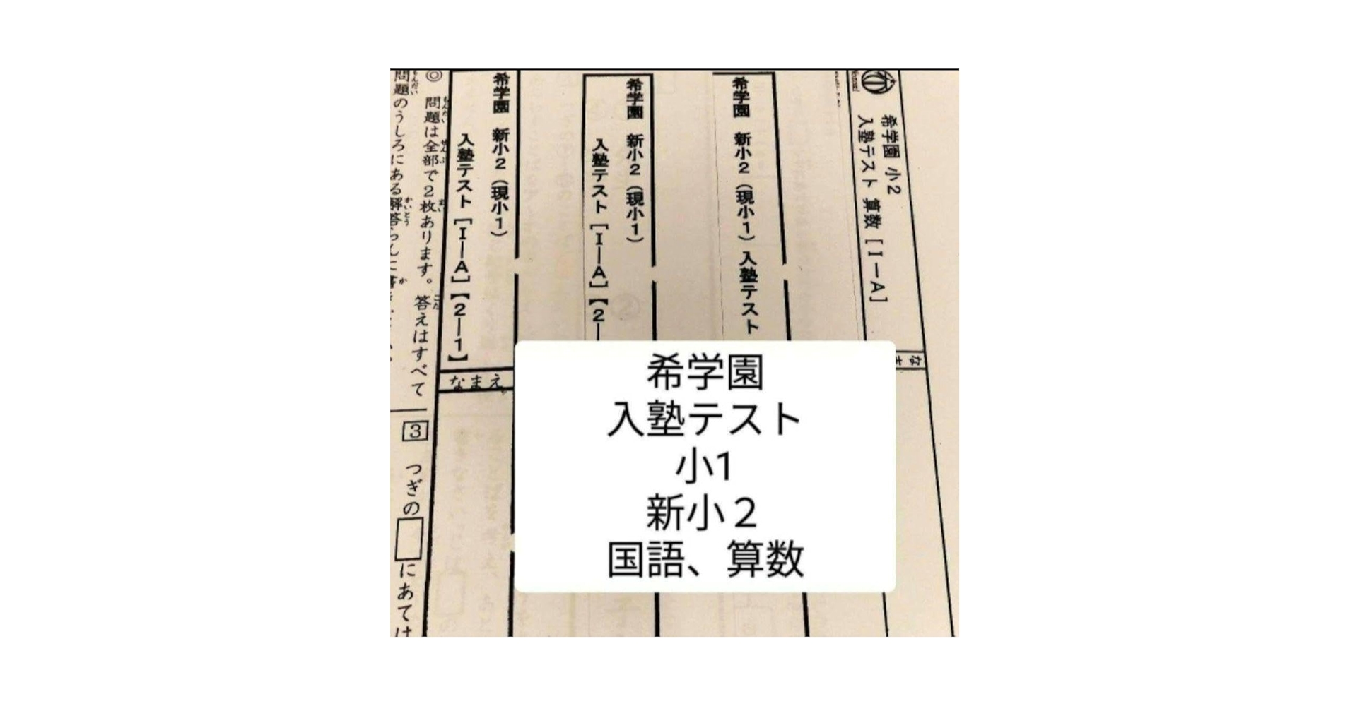 希学園 小2最高レベル国語と算数 復習テスト１年　2024年度 koza_2025-5saires.jpg